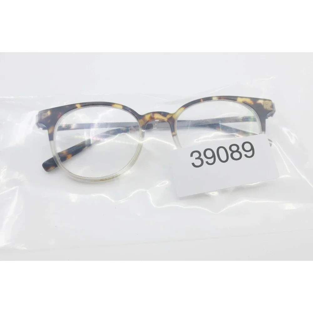B.E. Bevel BE155 TCR Eyeglasses Round Teak Tortoise Clear Crystal Frames